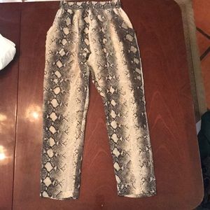 Snakeskin Pant Trousers